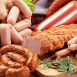 Variety of sausage products.