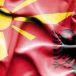 северная македония и албания флаги