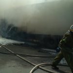 загорелся грузовик