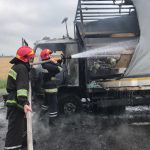 загорелся грузовик