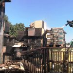 пожар на станции техобслуживания